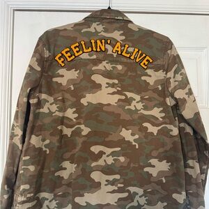 Forever 21 Camouflage Military Jacket